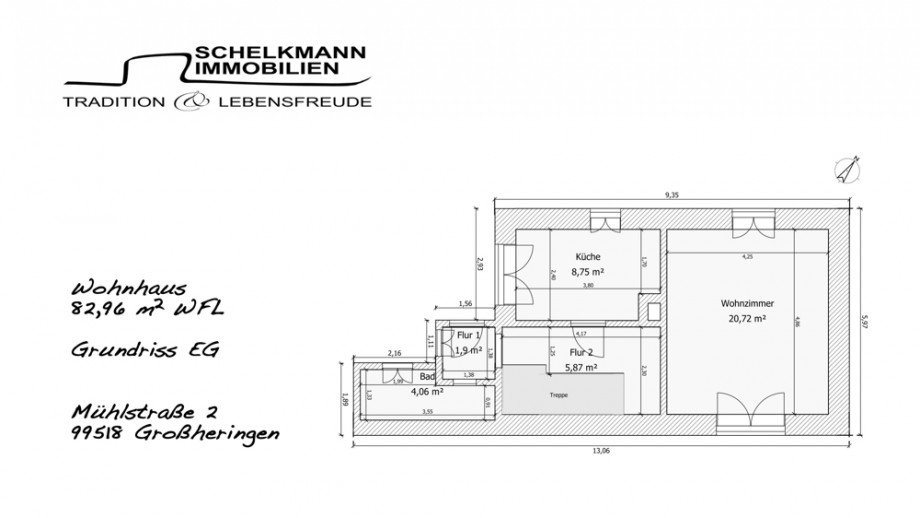 Grundriss EG Gro�heringen Bauernhaus Gro�heringen