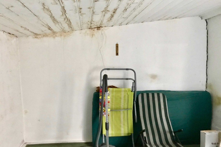 Wasserschaden vor Dachsanierung Einfamilienhaus Erfurt
