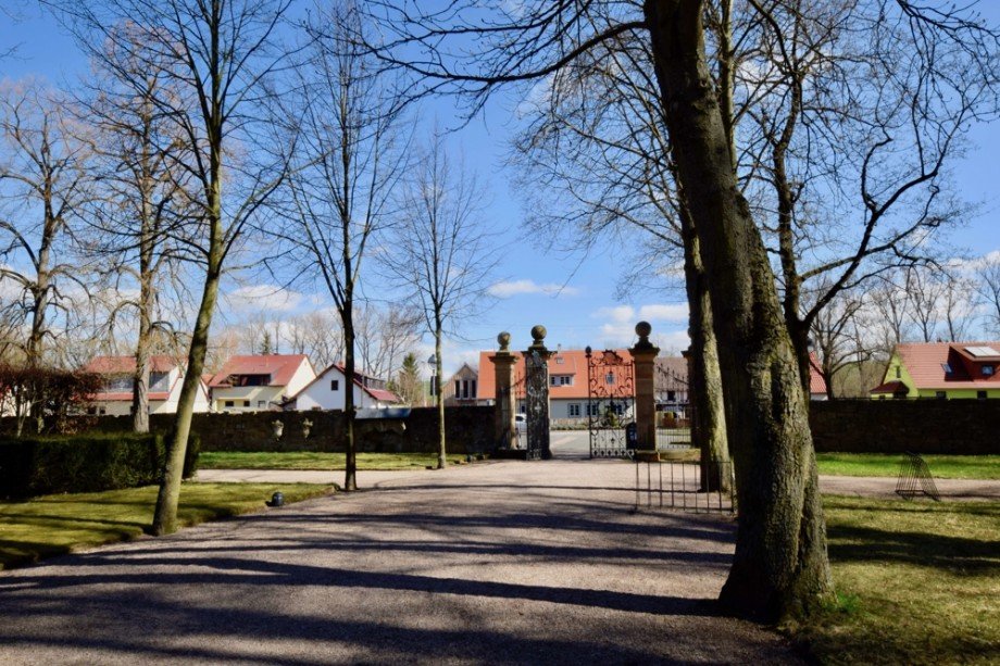 Eingang Schlosspark Einfamilienhaus Erfurt