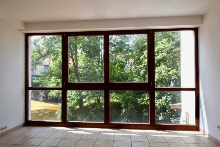 K�chenfenster mit Gerablick Maisonettewohnung Erfurt