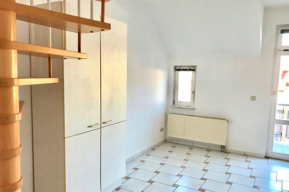 K�che mit viel Platz f�r eine Essecke Maisonettewohnung Erfurt