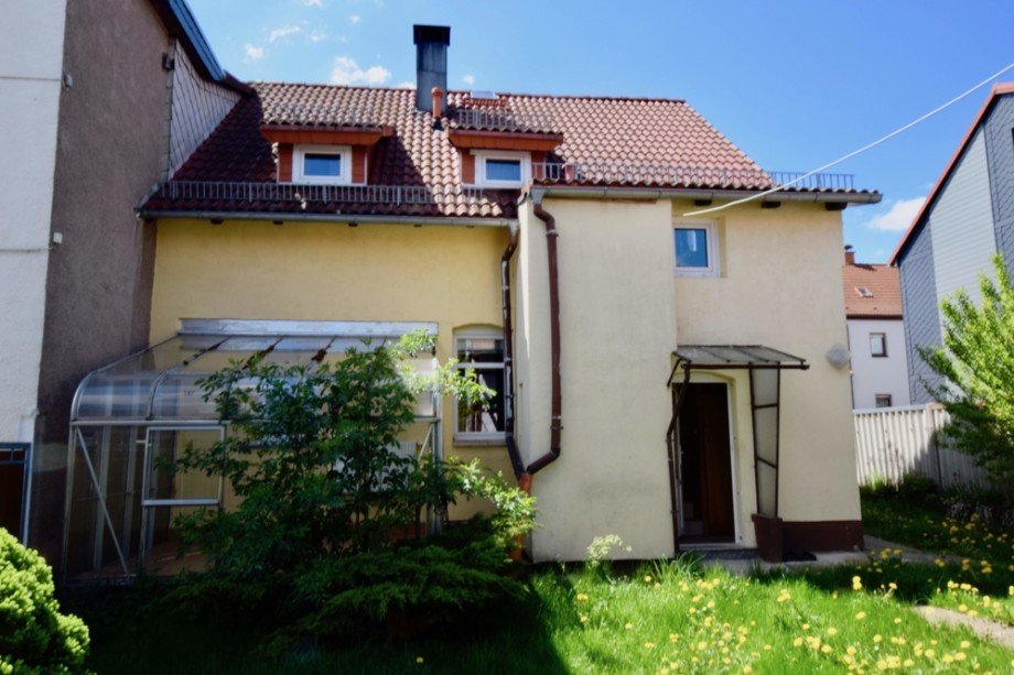 R�ckansicht der Doppelhaush�lfte Doppelhaush�lfte Gr�fenhain/ Ohrdruf