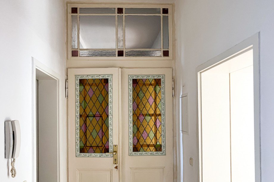 Traditionelle Eingangst�r Erdgeschosswohnung Erfurt