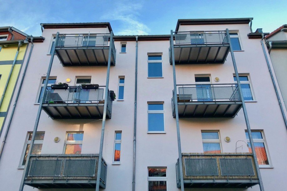 Hofansicht Maisonettewohnung Erfurt