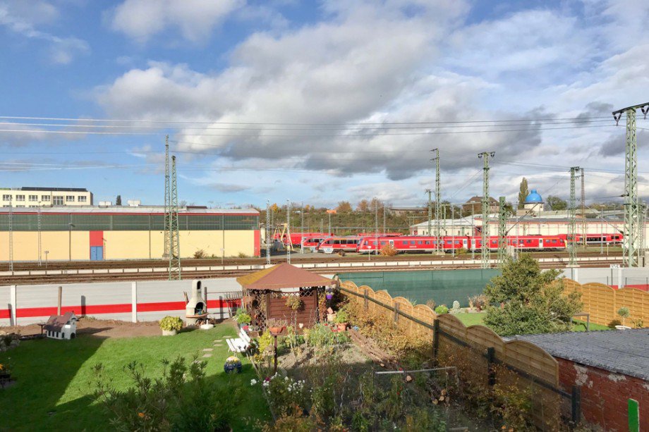 Traumgegend f�r Bahnliebhaber Erdgeschosswohnung Erfurt