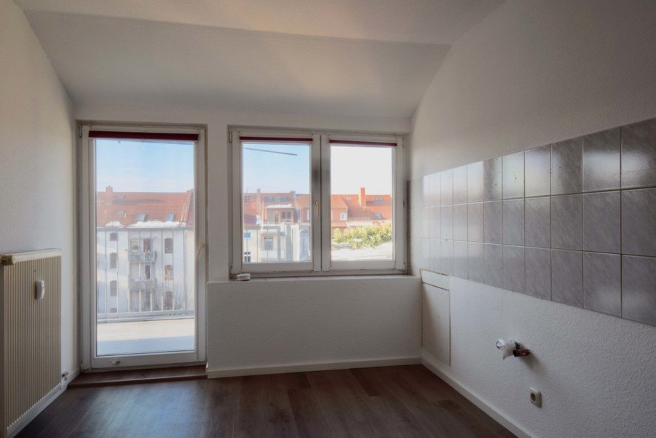 Tageslichtk�che mit Balkon Dachgeschosswohnung Erfurt
