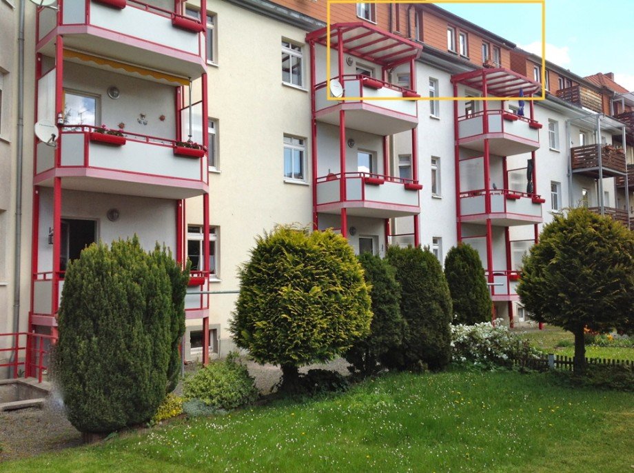 Gartenansicht Dachgeschosswohnung Erfurt