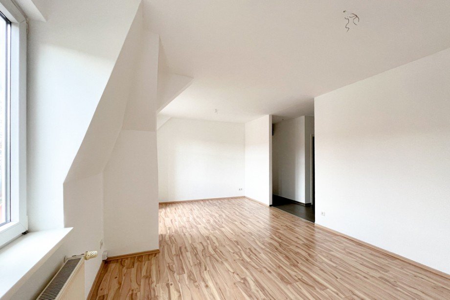 Blick vom Wohnzimmer in den Flur Maisonettewohnung Erfurt