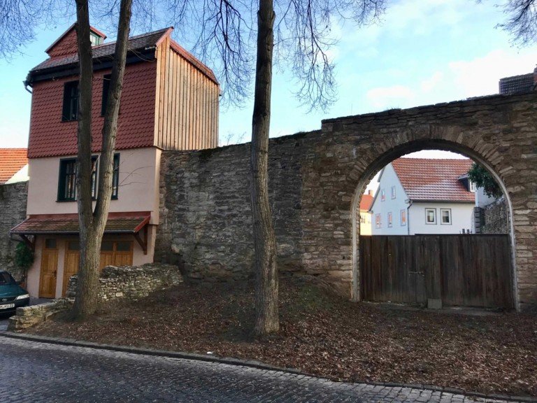 Grundst�ck mit Stadtmauer Bad Langensalza Wohngrundst�ck Innenstadtgrundst�ck mit idyllischer Stadtmauer