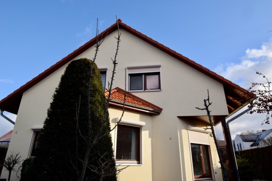 Hausansicht aus dem Garten Einfamilienhaus Erfurt