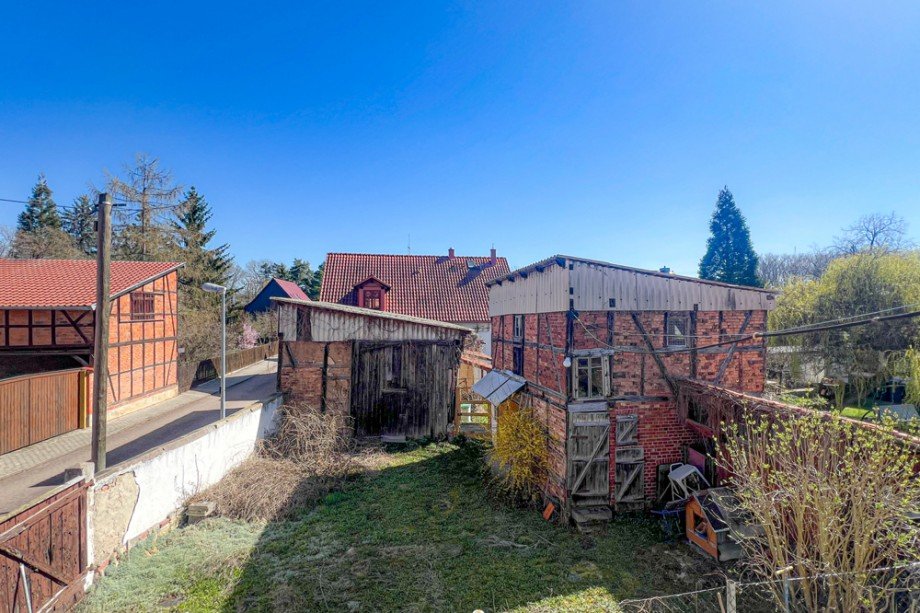 Blick aus dem Dielenfenster Einfamilienhaus Erfurt / Molsdorf