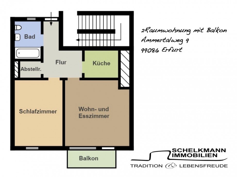 Grundriss Ammertalweg 9 Etagenwohnung Erfurt