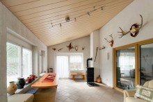 Wintergarten mit Fu�bodenheizung und Kamin Perfektes Familiendomizil- Einfamilienhaus in Erfurt Niedernissa