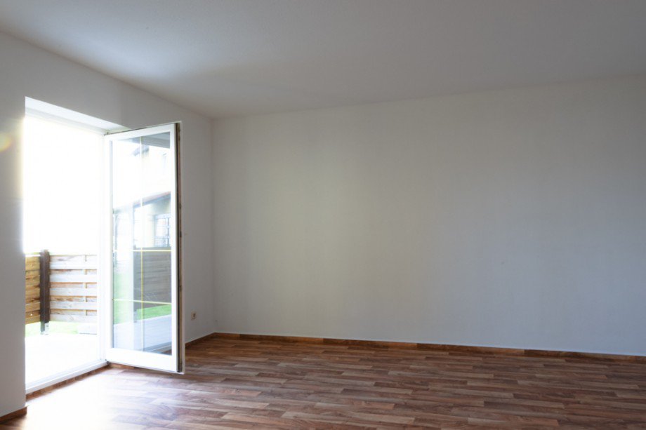 Terrassent�r im Wohnzimmer Erdgeschosswohnung Herbsleben