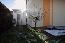 Kleiner Schuppen hinter dem Haus Ihr perfektes Zuhause- Modernes Einfamilienhaus im Erfurter Westen