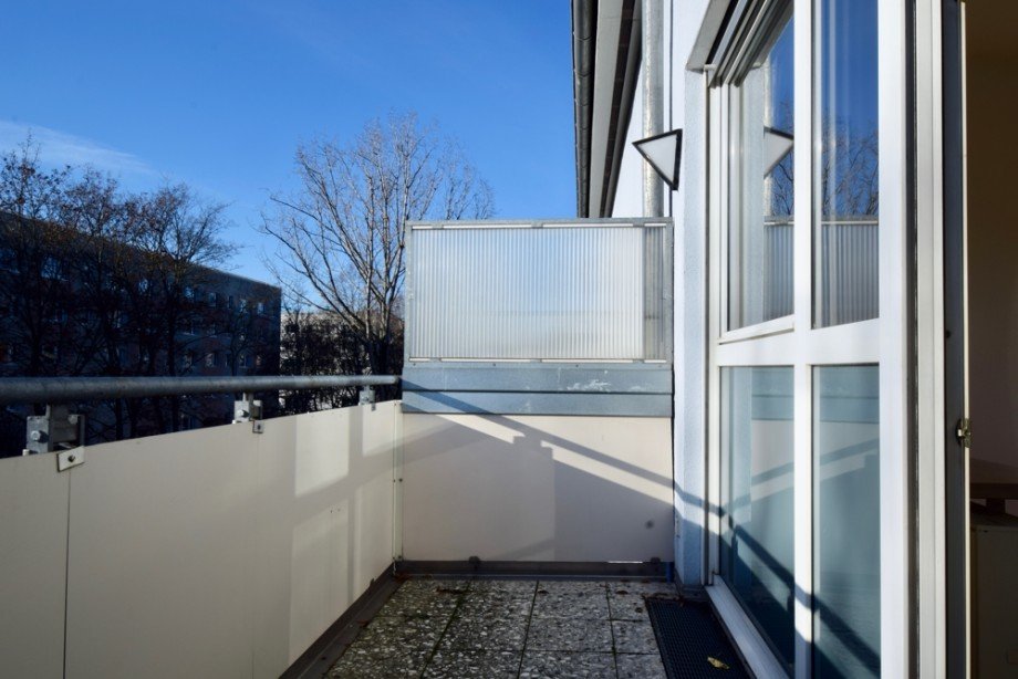 Balkon mit Platz f�rs Sonnenfr�hst�ck Etagenwohnung Erfurt