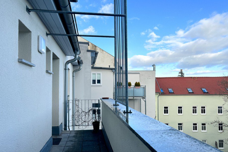 Laubengang- Balkon Etagenwohnung Erfurt