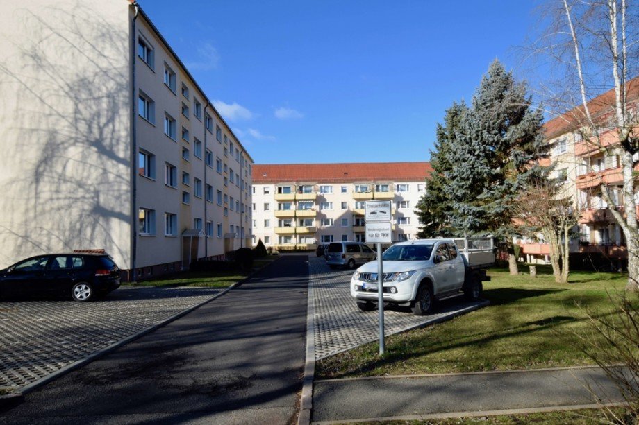 Parkpl�tze am Haus Etagenwohnung Bad Berka