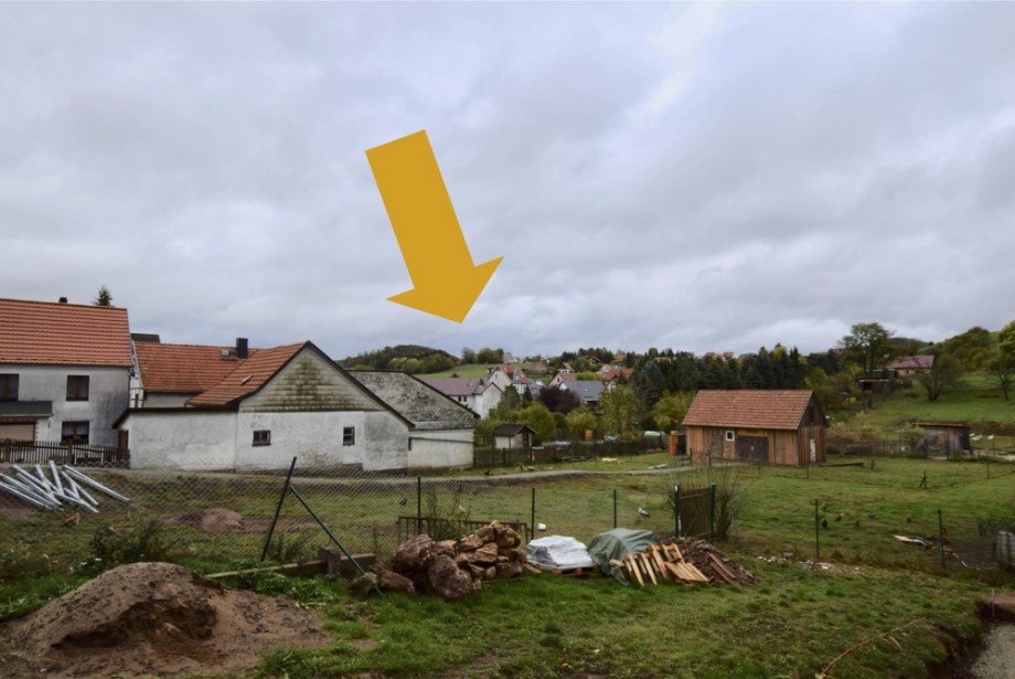 Wald und Wiesen hinter dem Haus Einfamilienhaus Ruhla
