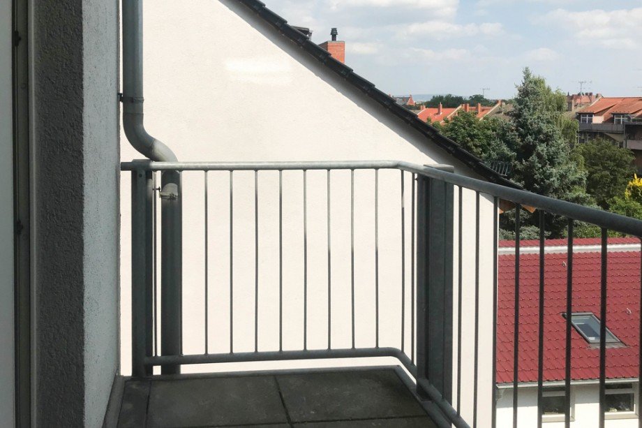 Balkon zur Hofseite Etagenwohnung Erfurt