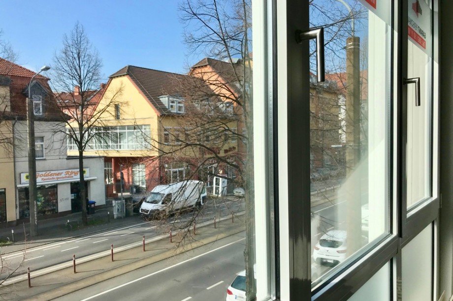 Blick aus dem B�rofenster B�rofl�che Erfurt
