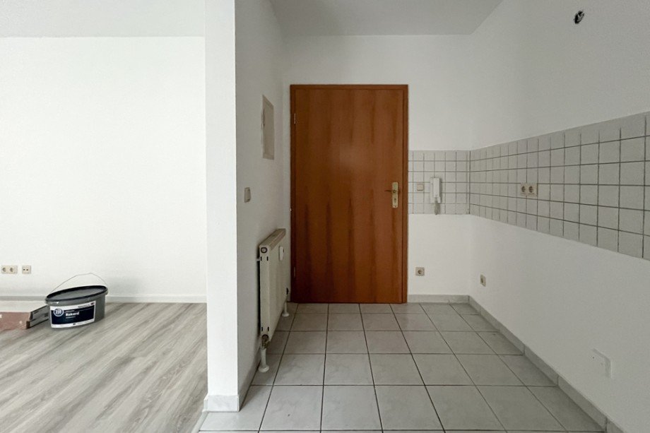K�che im Eingangsbereich Etagenwohnung Herbsleben