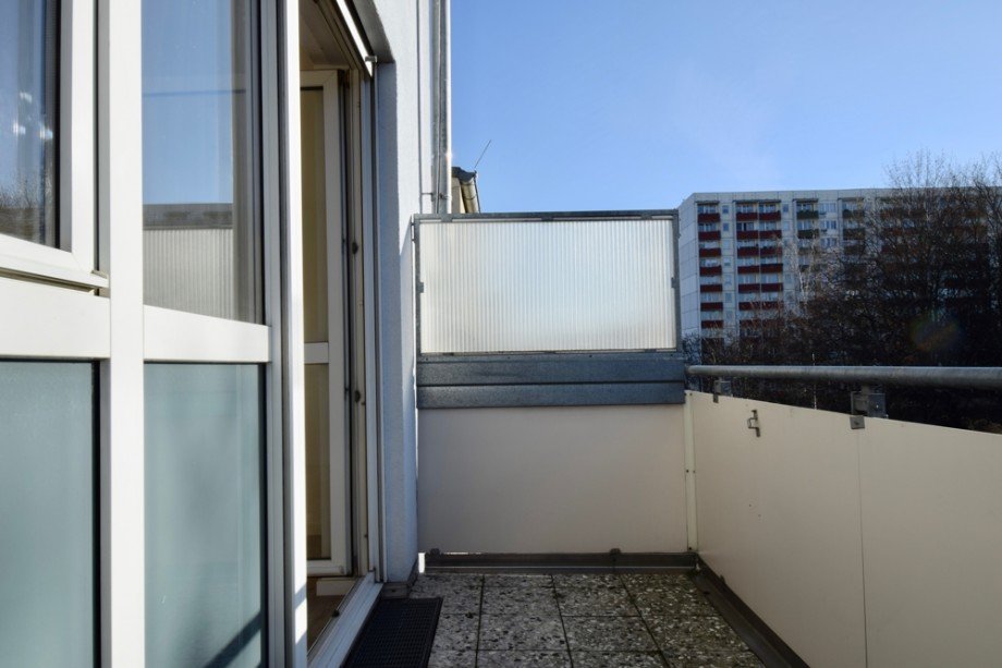 Balkon im Sonnenlicht Etagenwohnung Erfurt