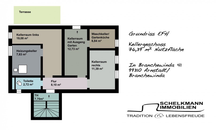 Grundriss KG Einfamilienhaus Arnstadt