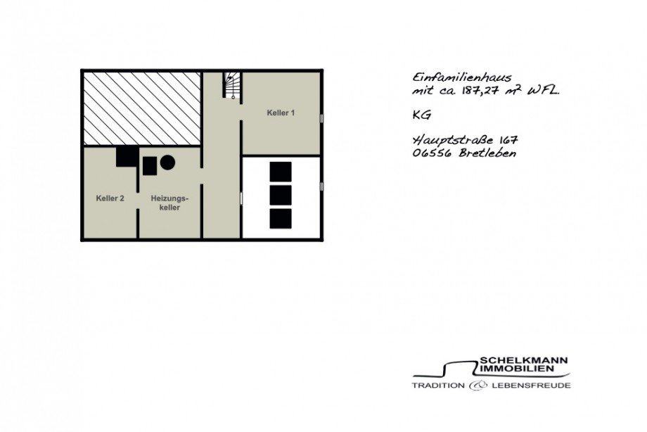 Vermarktungsgrundriss_EFH_KG Mehrfamilienhaus Bretleben