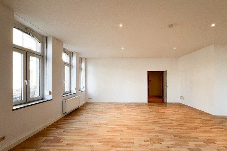 Blick vom Wohnzimmer in den Flur Erdgeschosswohnung Erfurt / L�bervorstadt