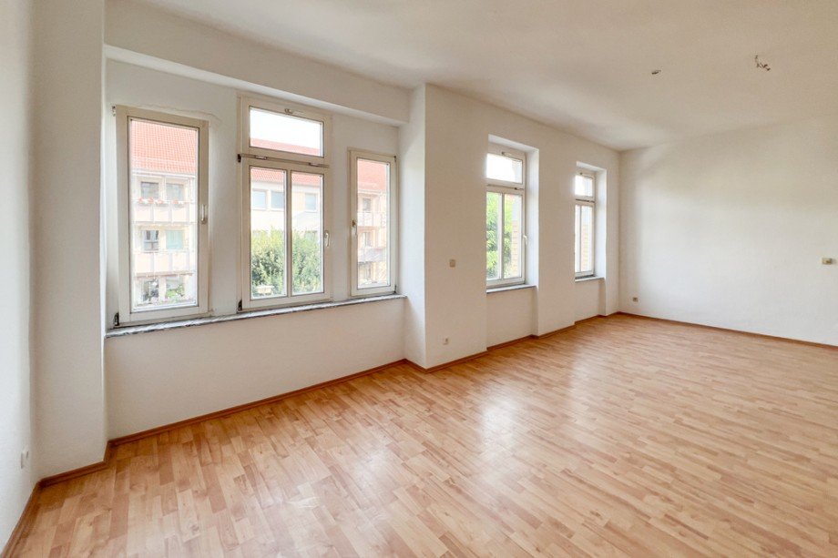 Gro�e Fensterfront Etagenwohnung Erfurt