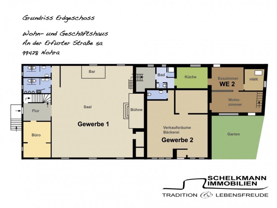 Grundriss EG Nohra Haus Nohra
