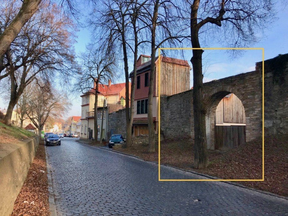 Einfahrt zum Grundst�ck Wohngrundst�ck Bad Langensalza
