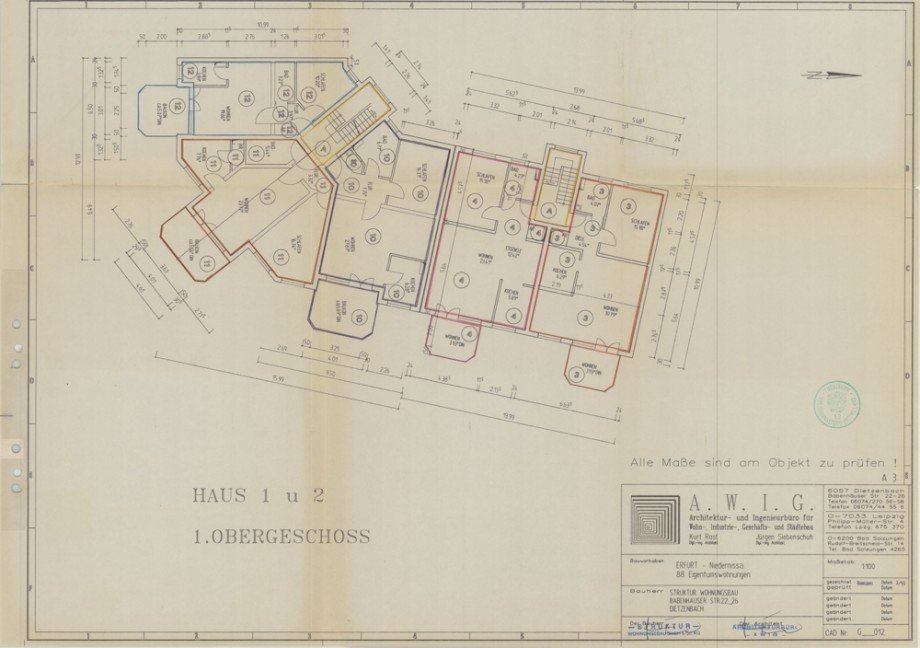 006-1.OG Haus 1+2 Etagenwohnung Erfurt/ Niedernissa
