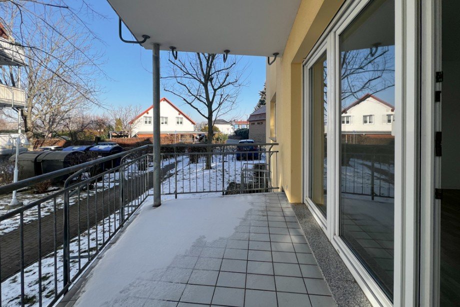 Gro�er Balkon Erdgeschosswohnung Erfurt