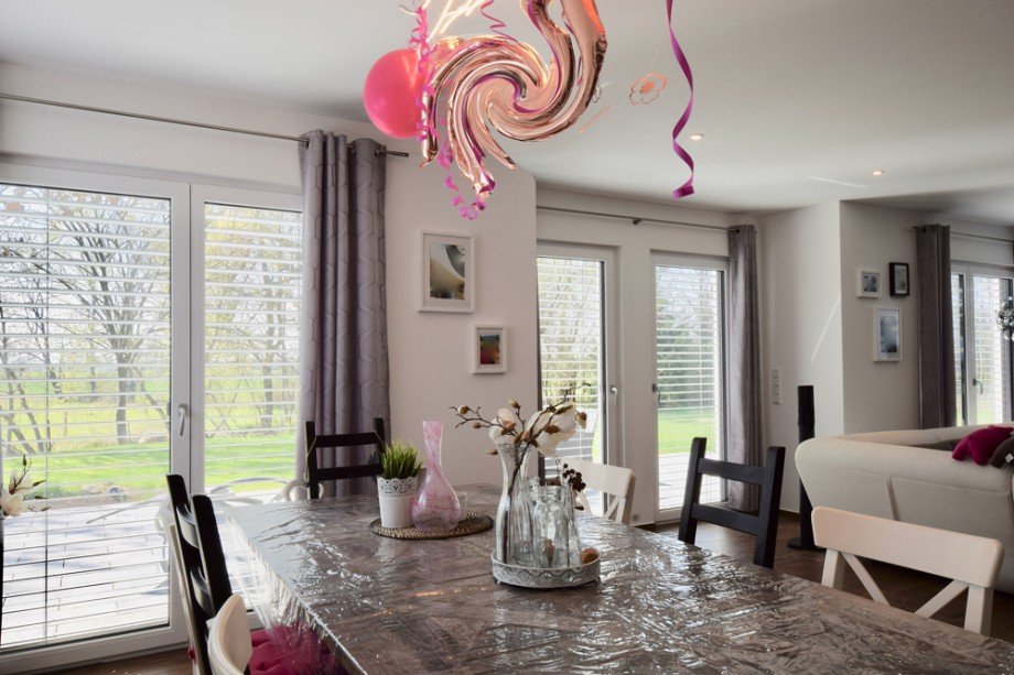 Essbereich Blick raus Einfamilienhaus Riethnordhausen