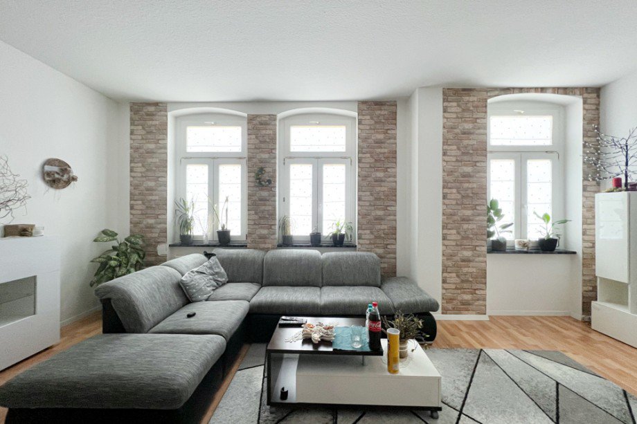 Gem�tliches Wohnzimmer Etagenwohnung Erfurt / Andreasvorstadt