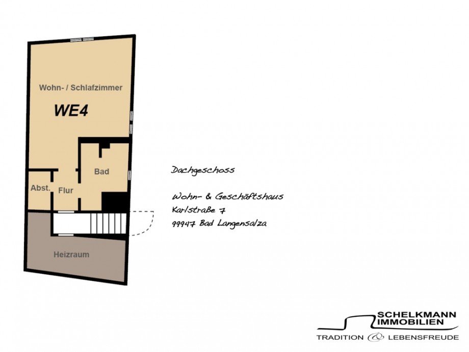 Grundriss DG Karlstr.7 Bad Langensalza Haus Bad Langensalza