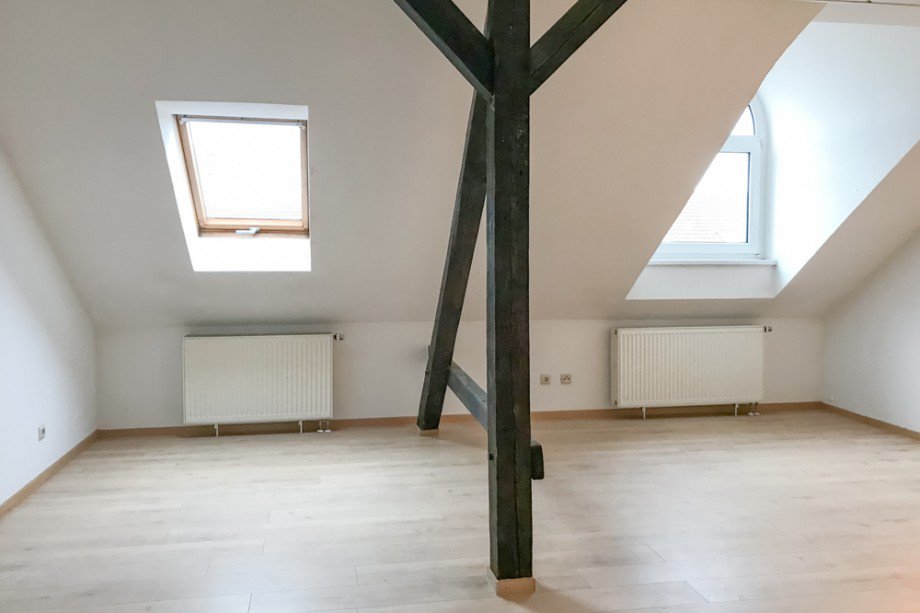 Gro�es Wohnzimmer Dachgeschosswohnung Erfurt