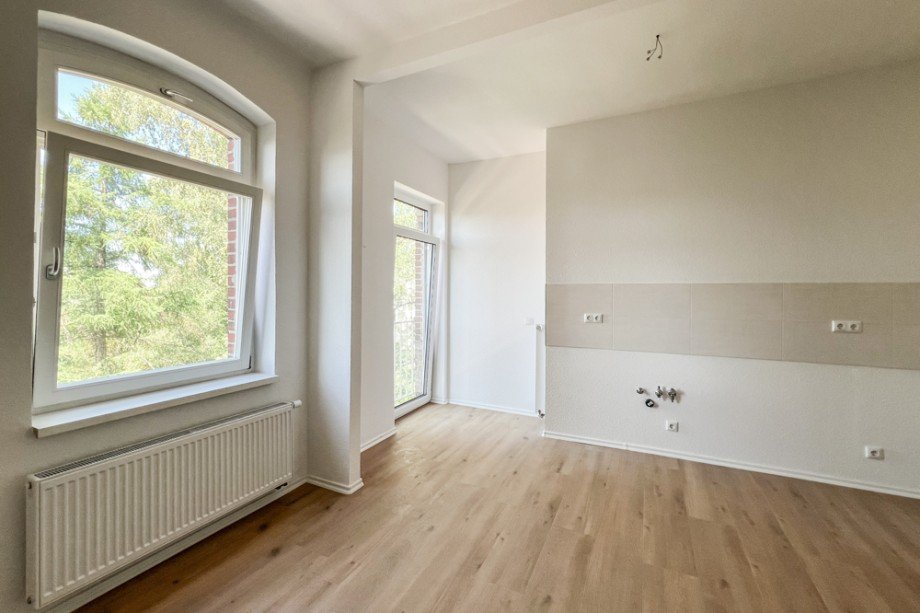 2. Balkon zur Gartenseite Etagenwohnung Erfurt / Daberstedt