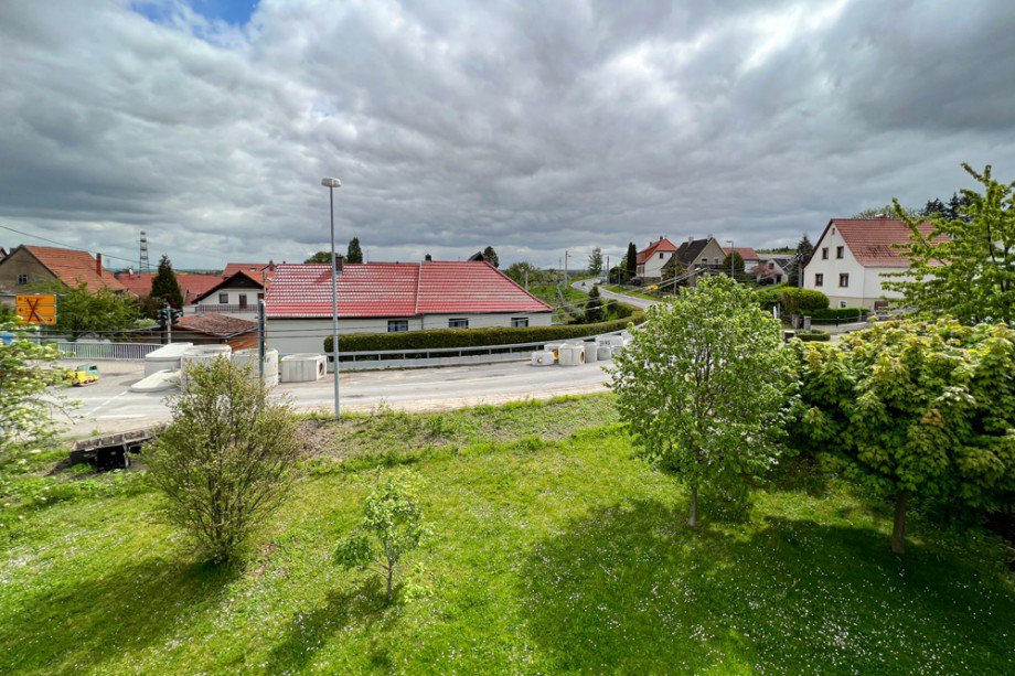 Blick aus Schlafzimmer- bald wieder ohne Baustelle Einfamilienhaus Arnstadt