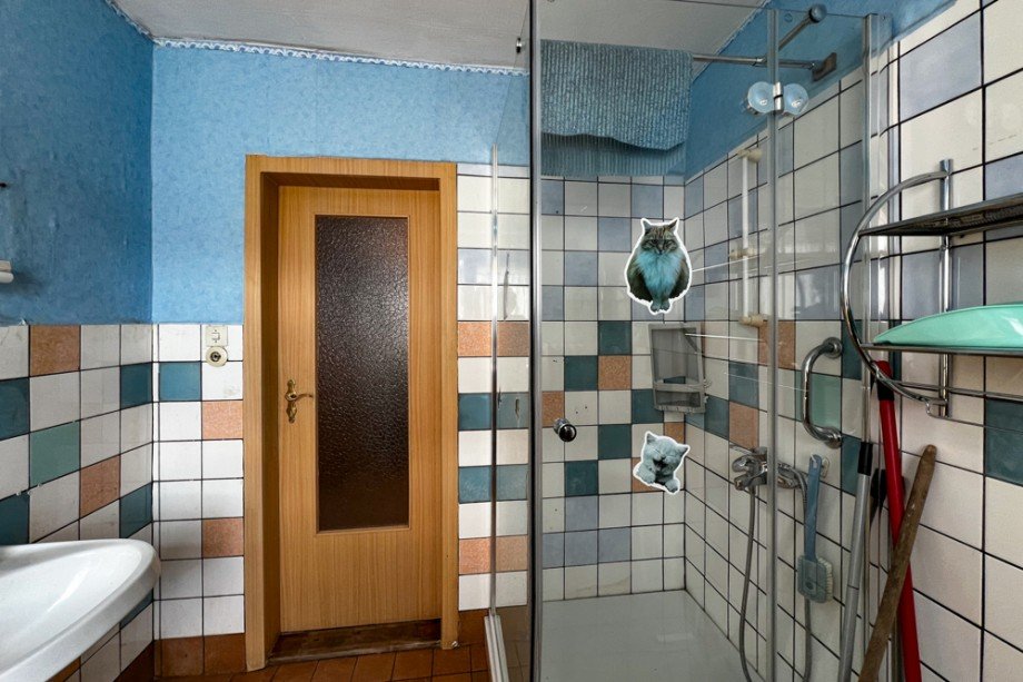 Duschbad mit bodentiefer Dusche Einfamilienhaus Drei Gleichen / M�hlberg