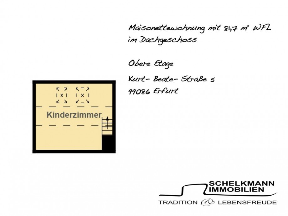 Grundriss Maisonettewohnung Obere Etage Maisonettewohnung Erfurt / Johannesplatz