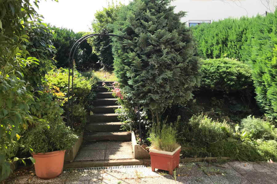Terrassengarten Doppelhaush�lfte Erfurt/ Salomonsborn