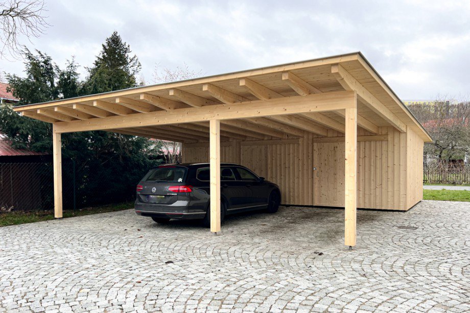Carport mit Fahrradschuppen Erdgeschosswohnung Arnstadt