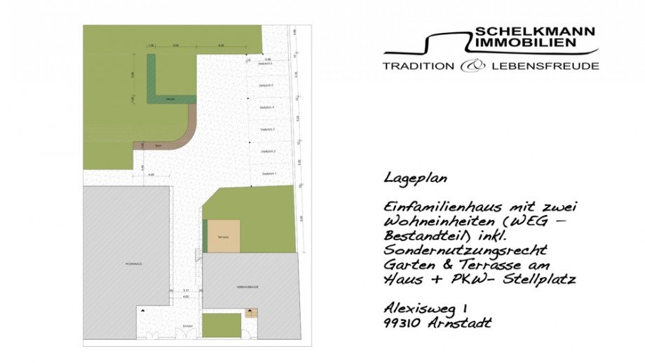 Lageplan Alexisweg 1 in Arnstadt Erdgeschosswohnung Arnstadt