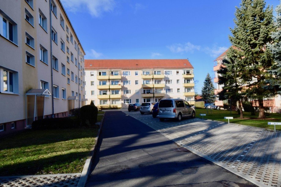 Parkpl�tze am Haus Etagenwohnung Bad Berka