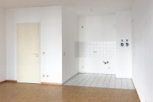 K�chenbereich am Wohnzimmer Erdgeschosswohnung mit Balkon und TG- Stellplatz