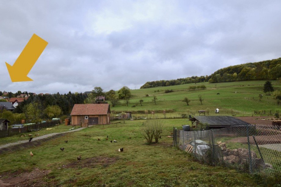 Pferdeweiden hinter dem Haus Einfamilienhaus Ruhla