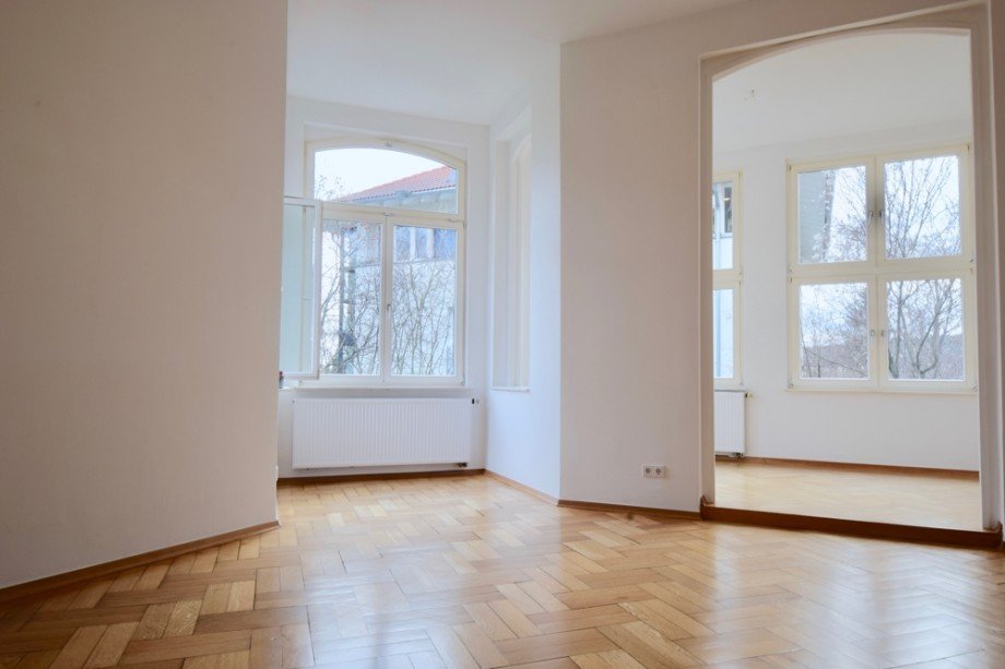 Bezaubernder Erker im Wohnzimmer Erdgeschosswohnung Erfurt